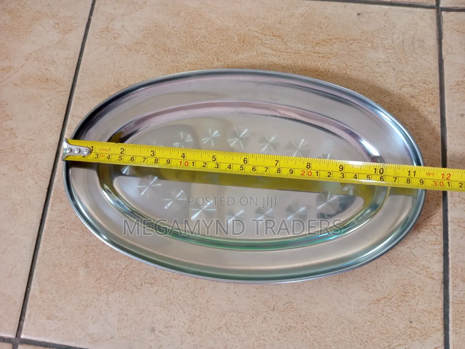 Chips Plates 6pc/Stainless Steel Oval Plates/6pc Hotel Plate