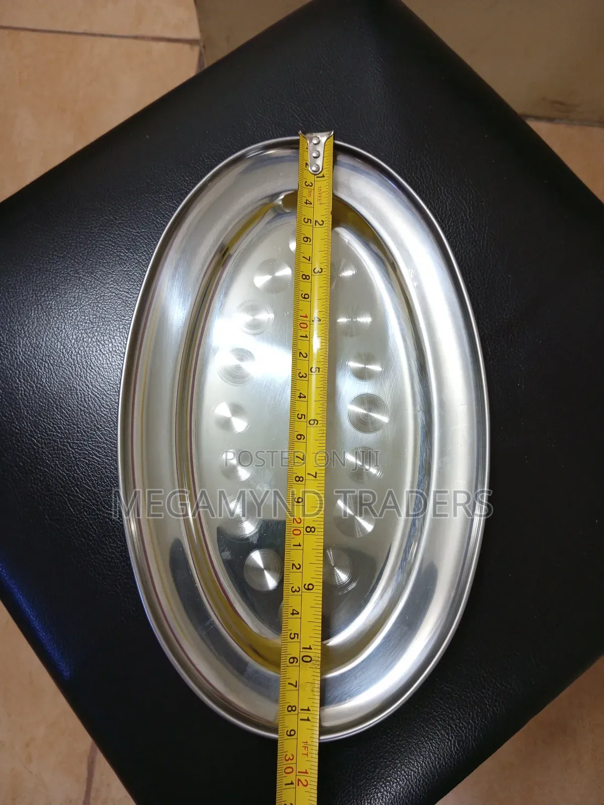 Chips Plates 6pc/Stainless Steel Oval Plates/6pc Hotel Plate