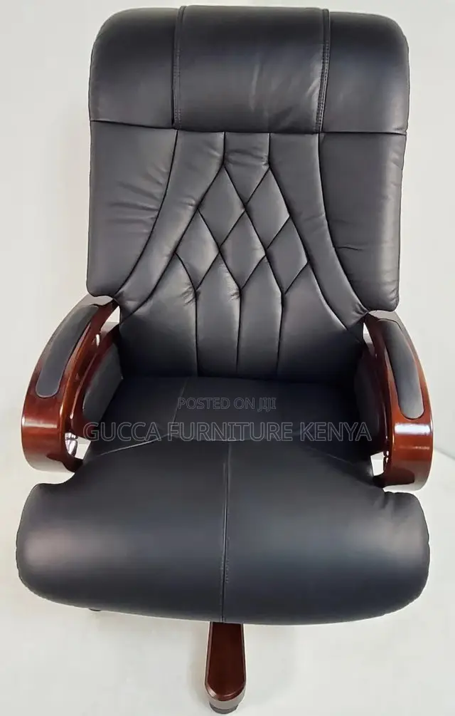 Office Chairs: Genuine Leather Executive Staff Office Chair