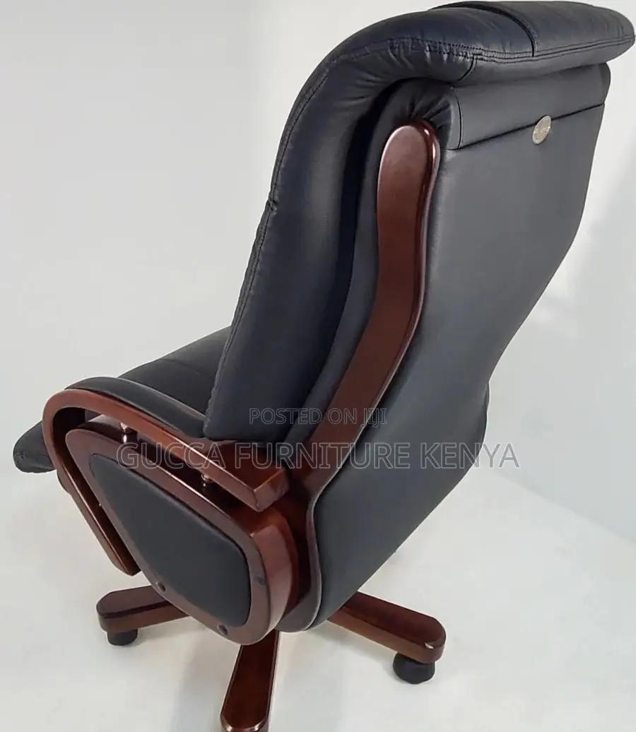 Office Chairs: Genuine Leather Executive Staff Office Chair