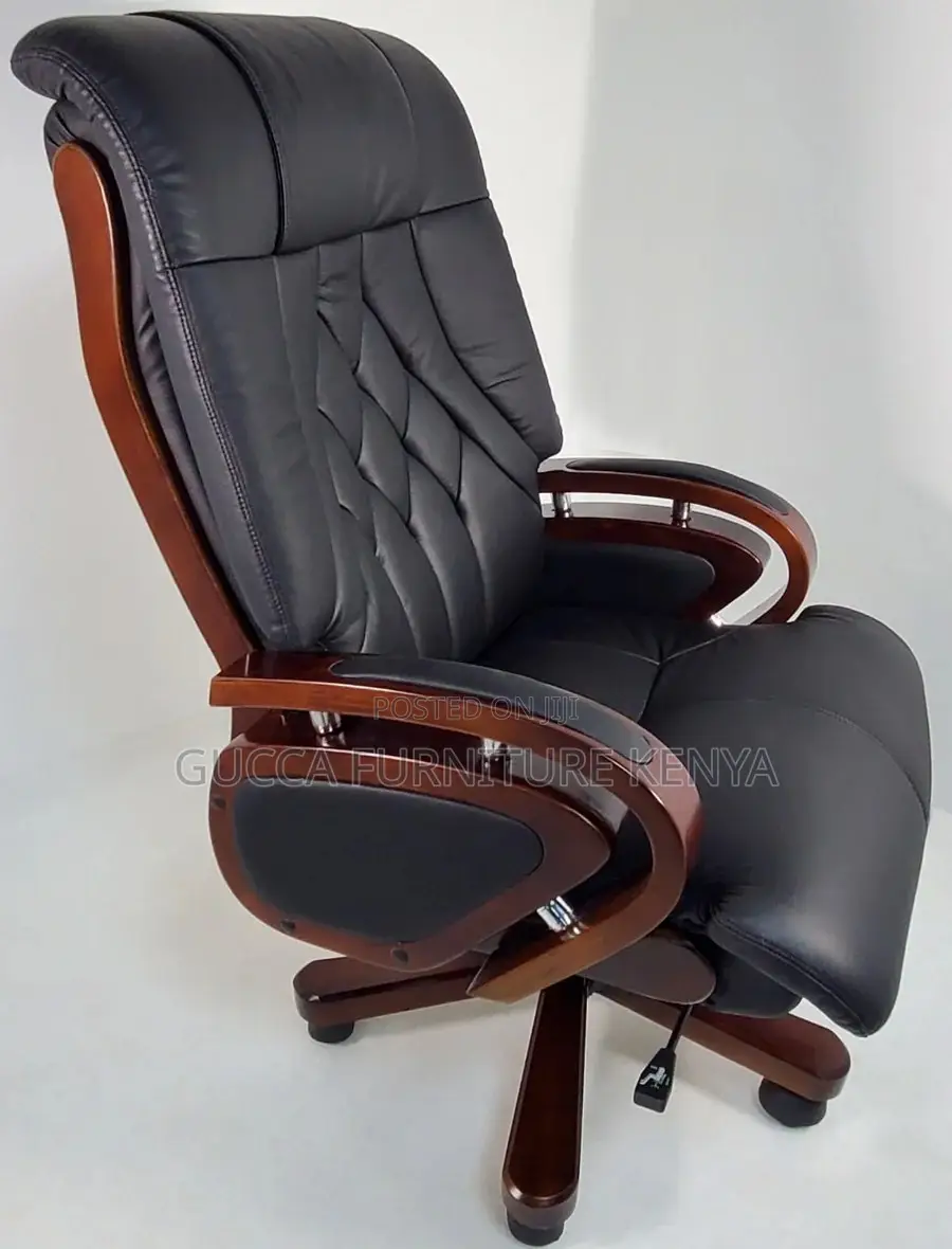 Office Chairs: Genuine Leather Executive Staff Office Chair