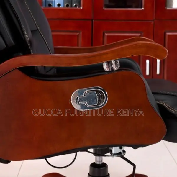 Office Chairs: Faux Leather Midnight Swivel Executive Chair