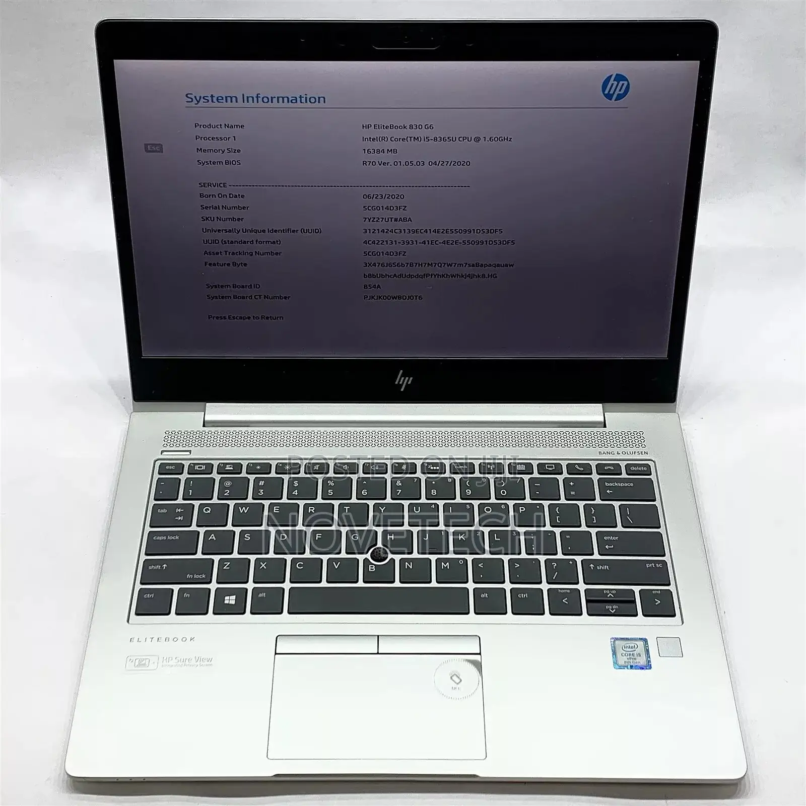 Laptop HP EliteBook 830 G5 16GB Intel Core I5 SSD 256GB