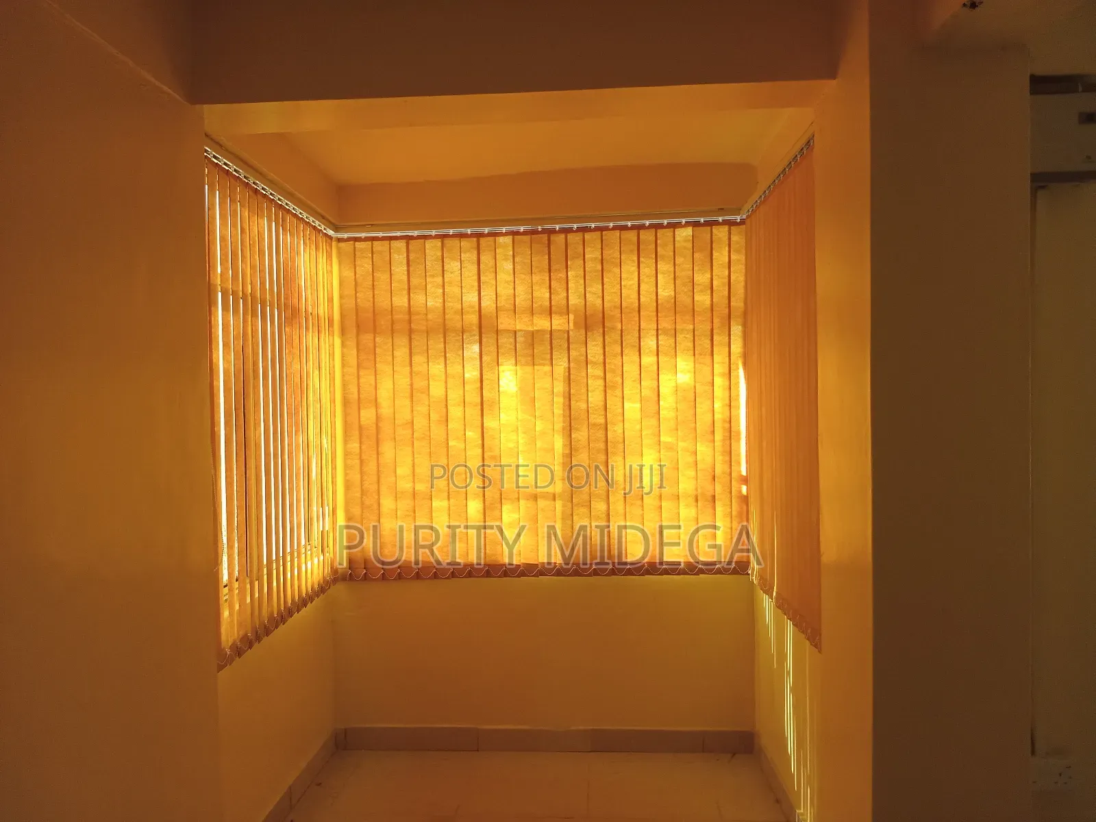 Vertcal Blinds Yellow Fabrics