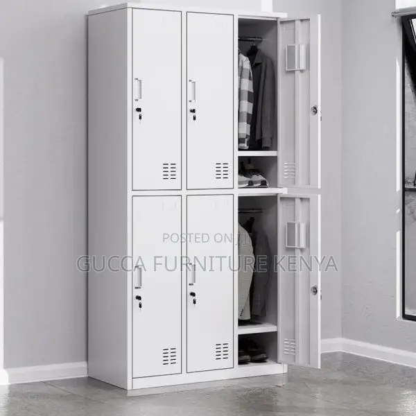 Cabinet: 9-Door Assembled Safe Office Storage Cabinet