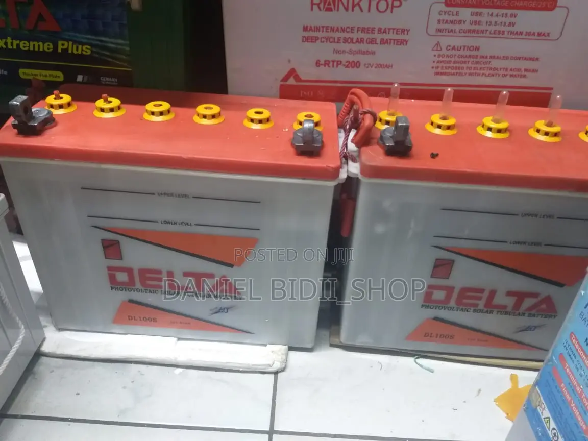 Delta 12v100ah Photovoltaic Solar Tubular Battery
