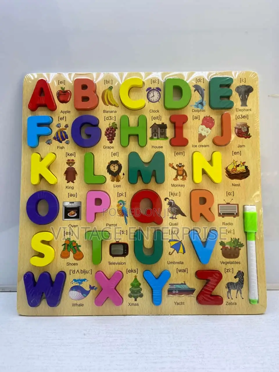 Wooden Puzzles Letters and Numbers