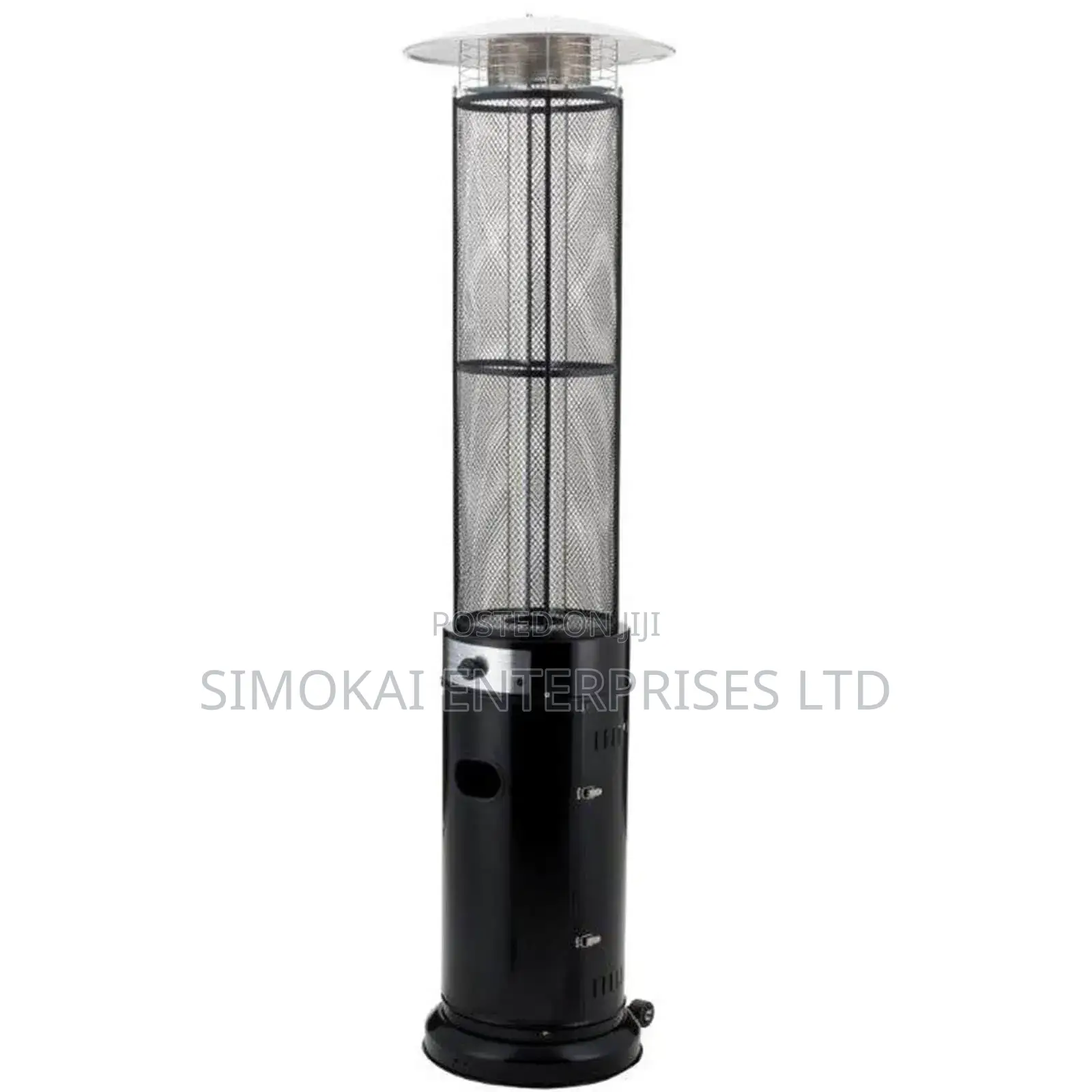 Cylindrical Black Flame Heater