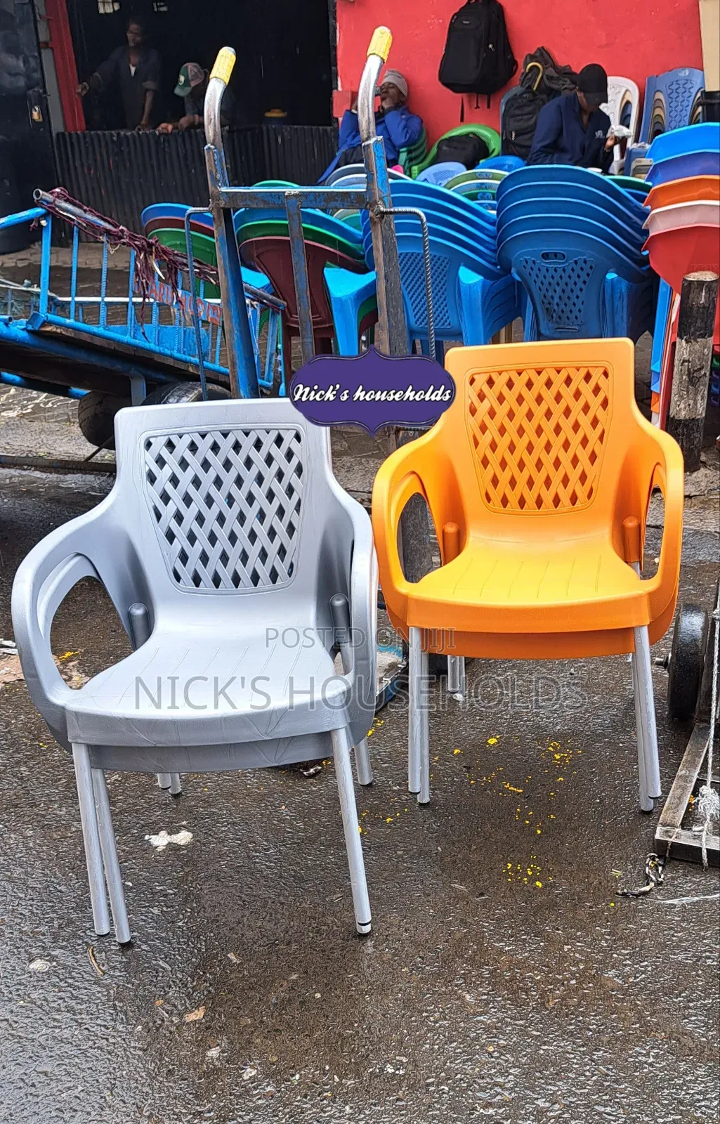 High Quality Plastic Chair, Chairs With Arms and Chrome Legs