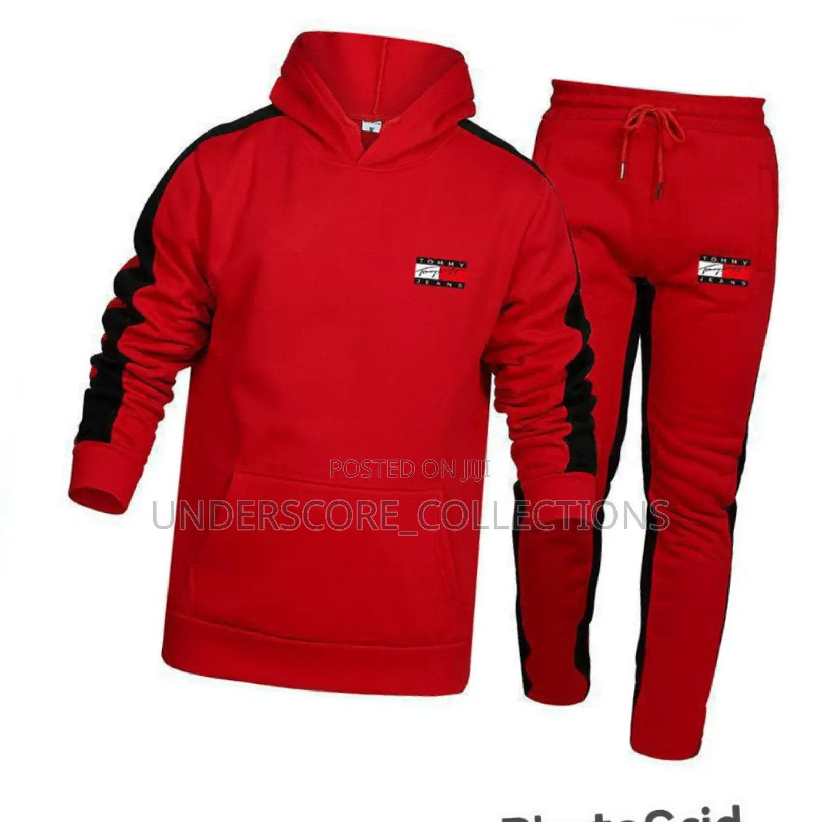 Red Tommy Hilfiger Men's Track Suits