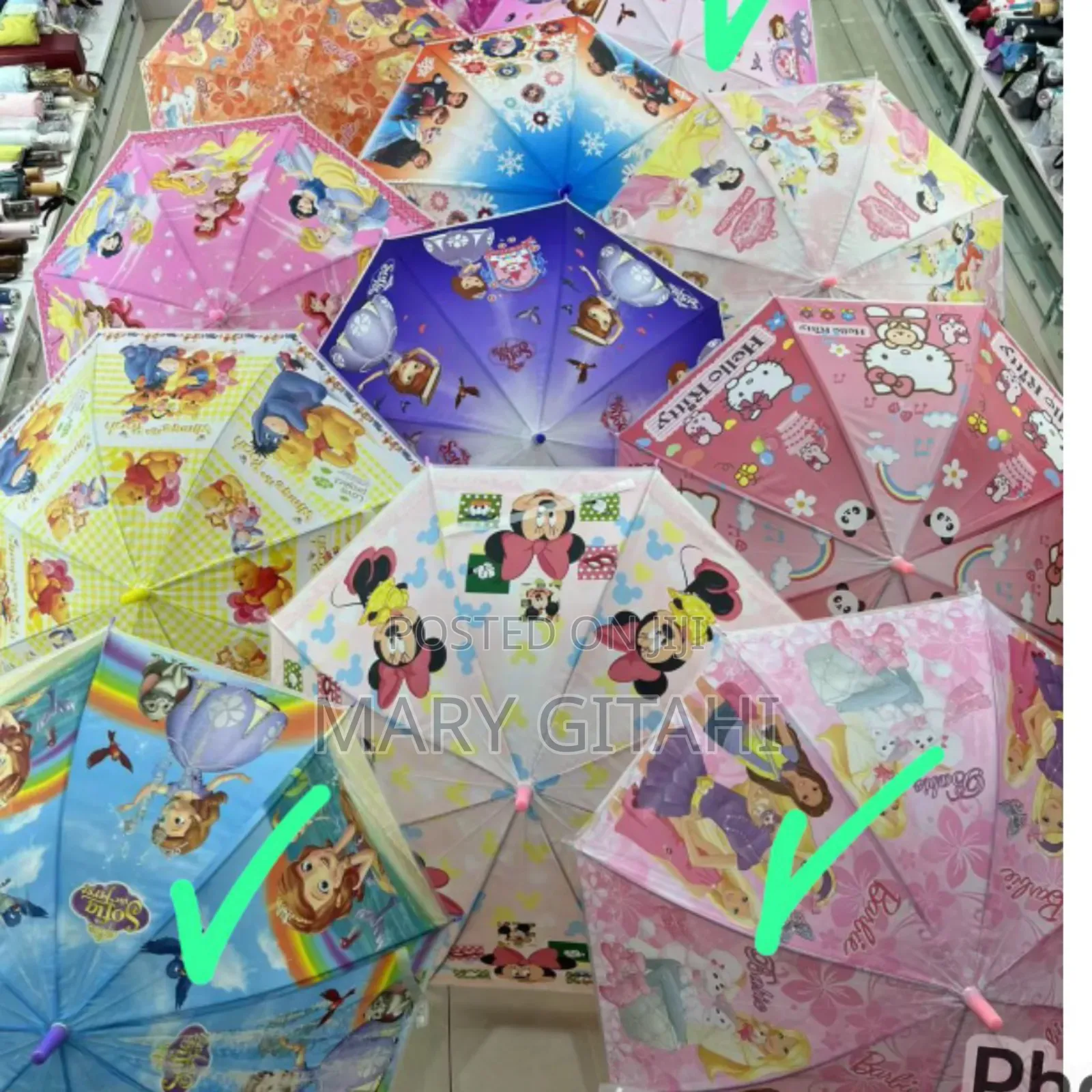 *Kids Cartoon Themed Umbrellas