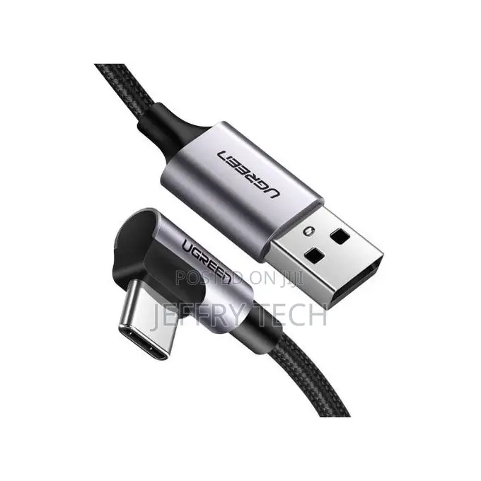 Ugreen Usb-a to Right Angle Usb-C 18w Quick Charge Cable