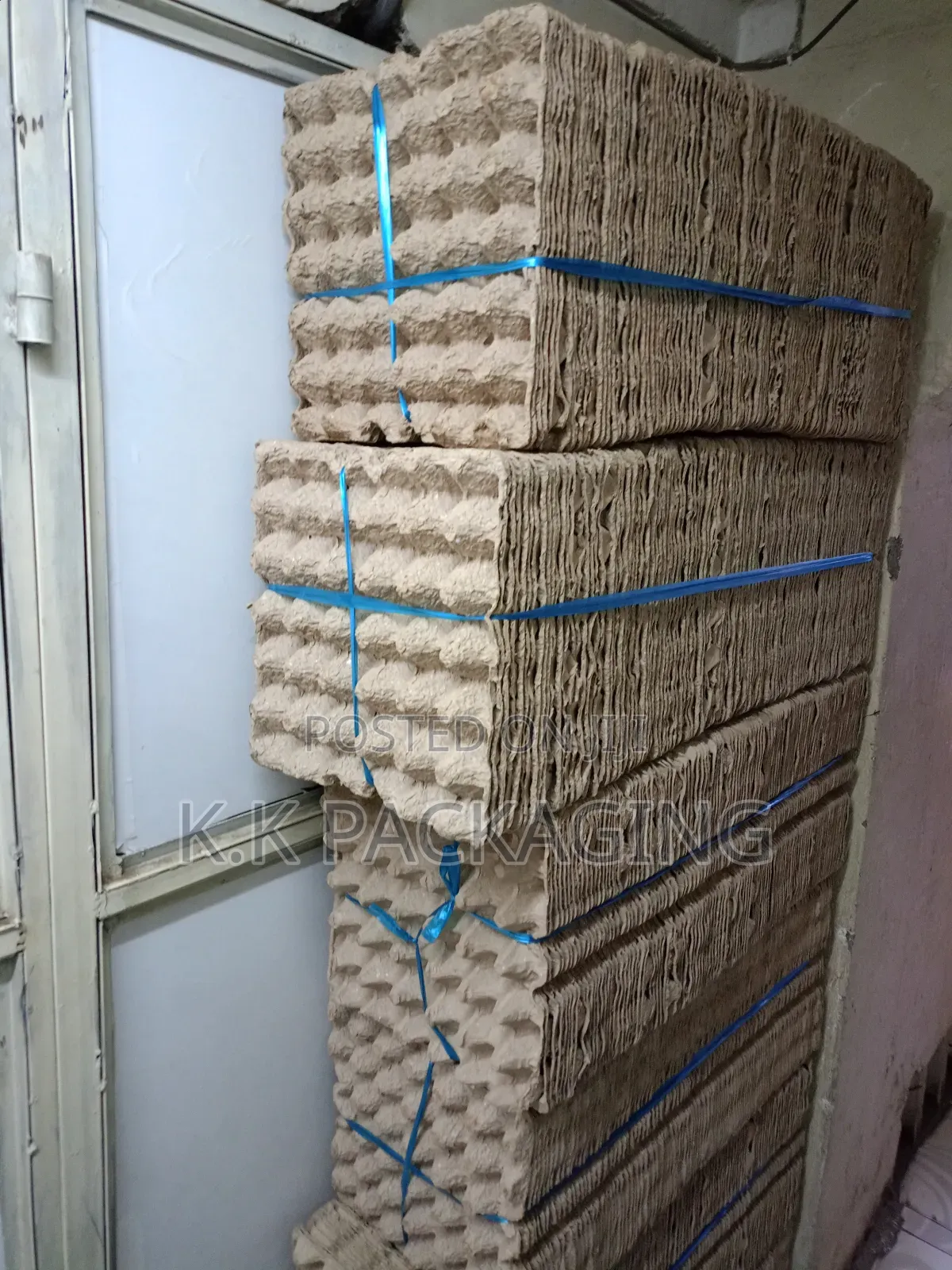 A Bundle of Egg Trays Carton Made