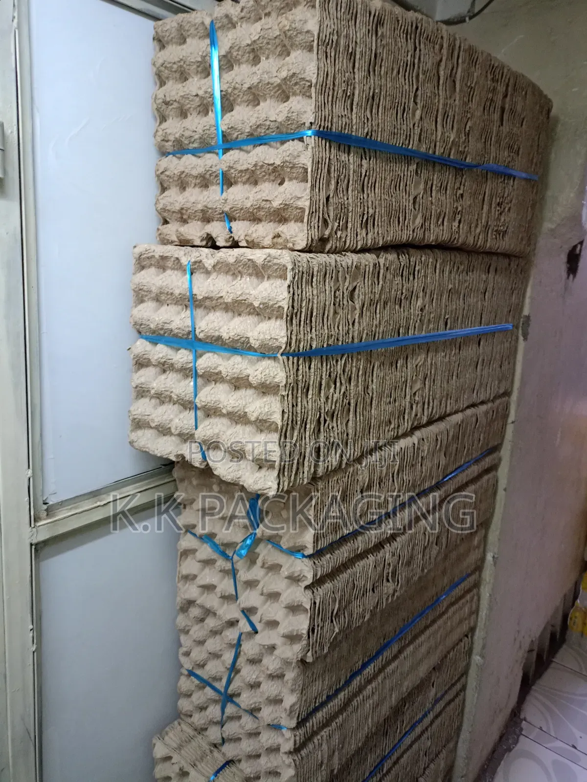 A Bundle of Egg Trays Carton Made