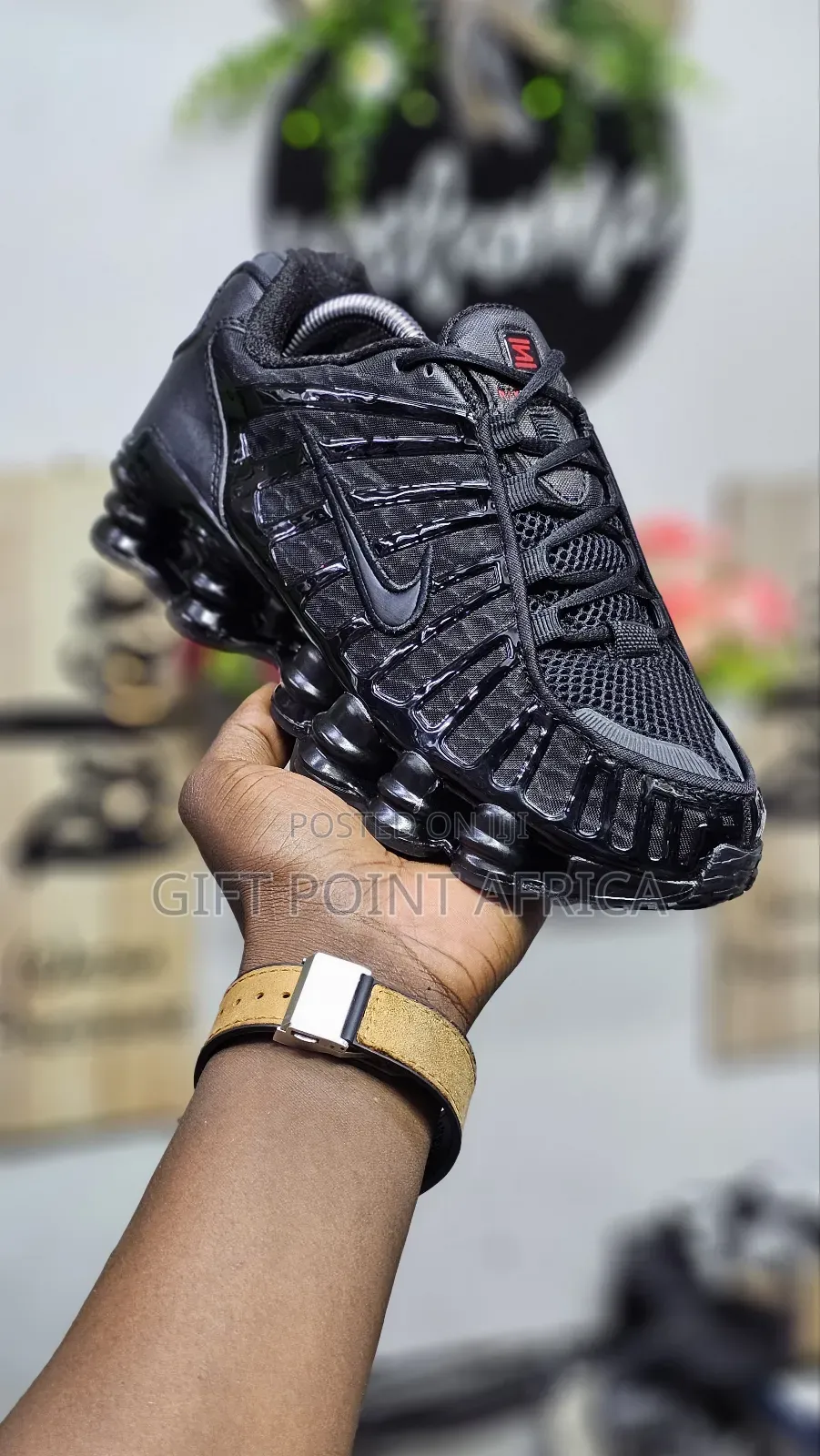 Black Shock Sneakers