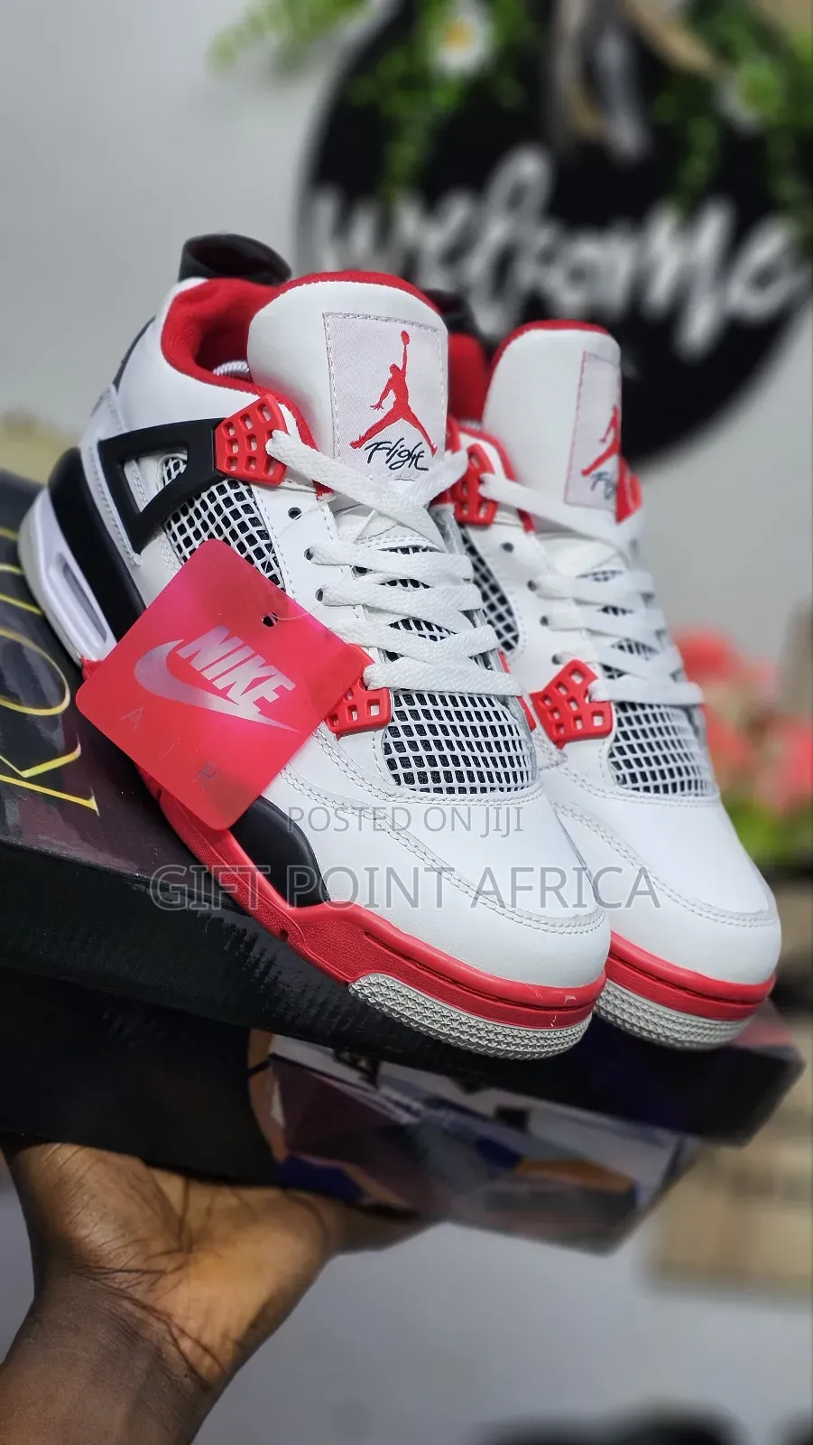 Jordan 4 Fire Red Unisex Sneakers
