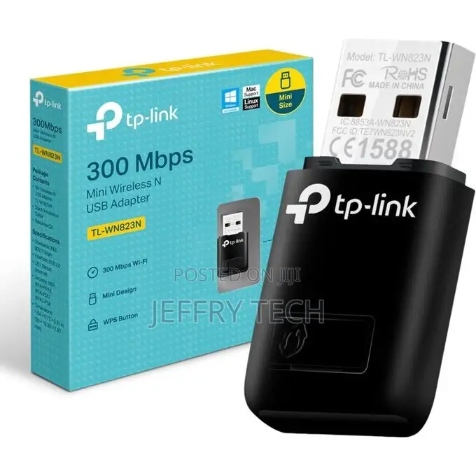 Tp Link Tp-Link 300mbps Mini Wireless N Usb Wifi Adapter,