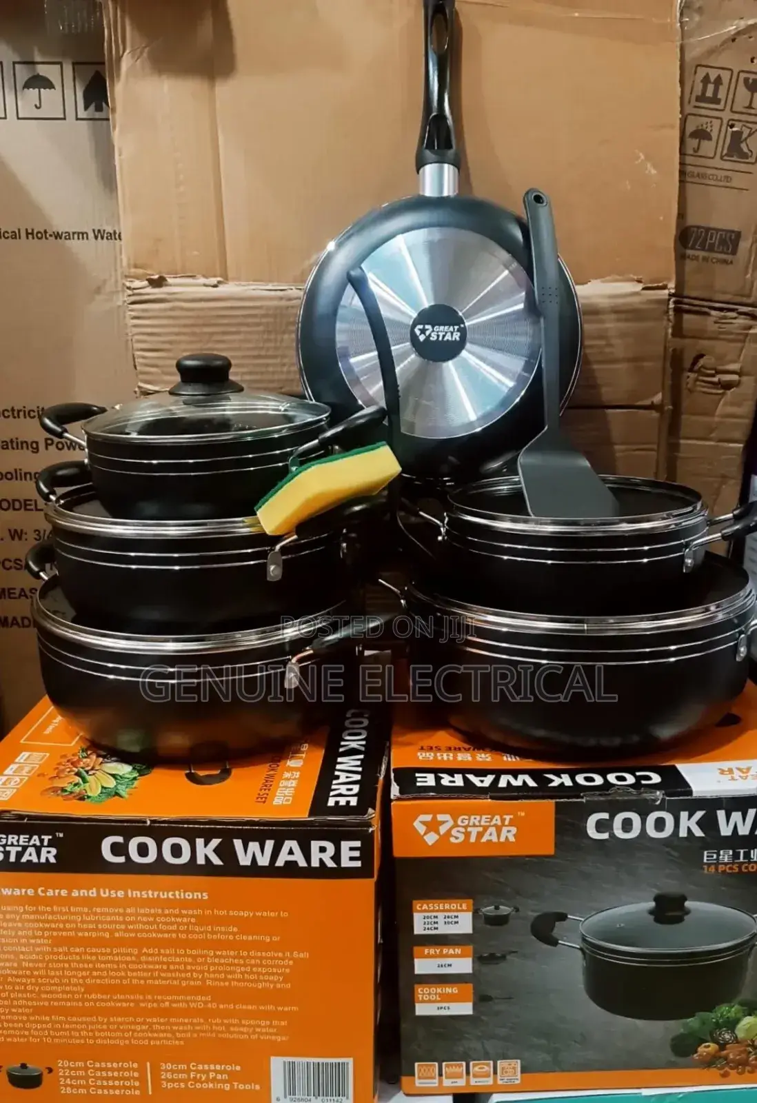 Greatstar (Tc Model ) Nonstick Sufuria Cookware Set,