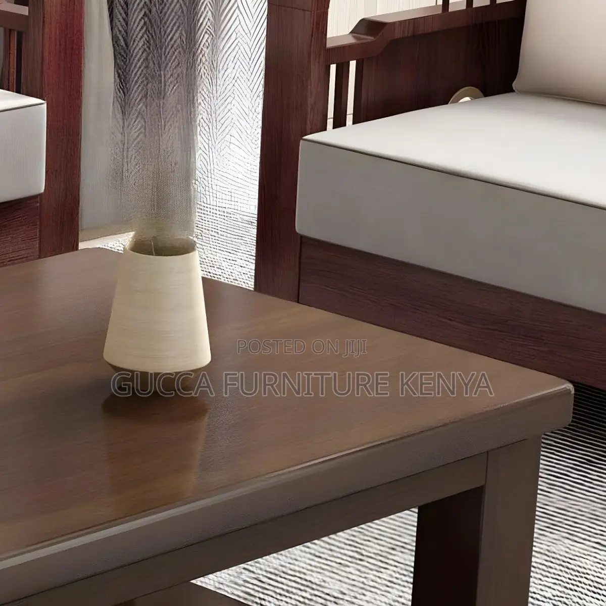 Coffee Tables:120cm Solid Wood Coffee Table With Four Legs