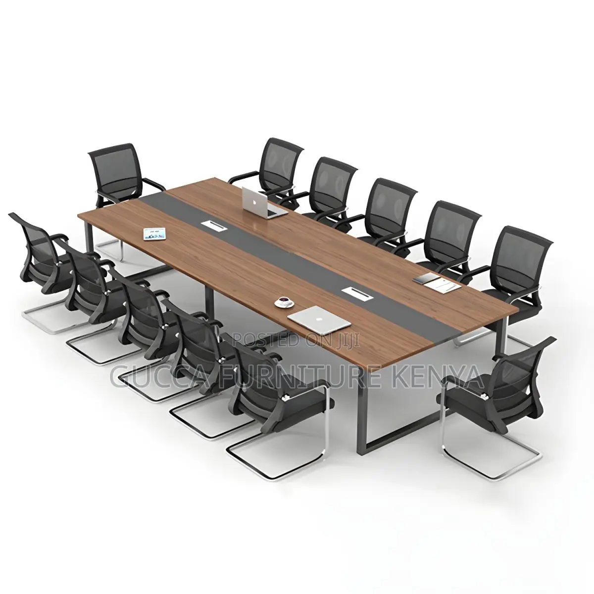Boardroom Tables:2.4 Meters Manufactured Wood Meeting Table