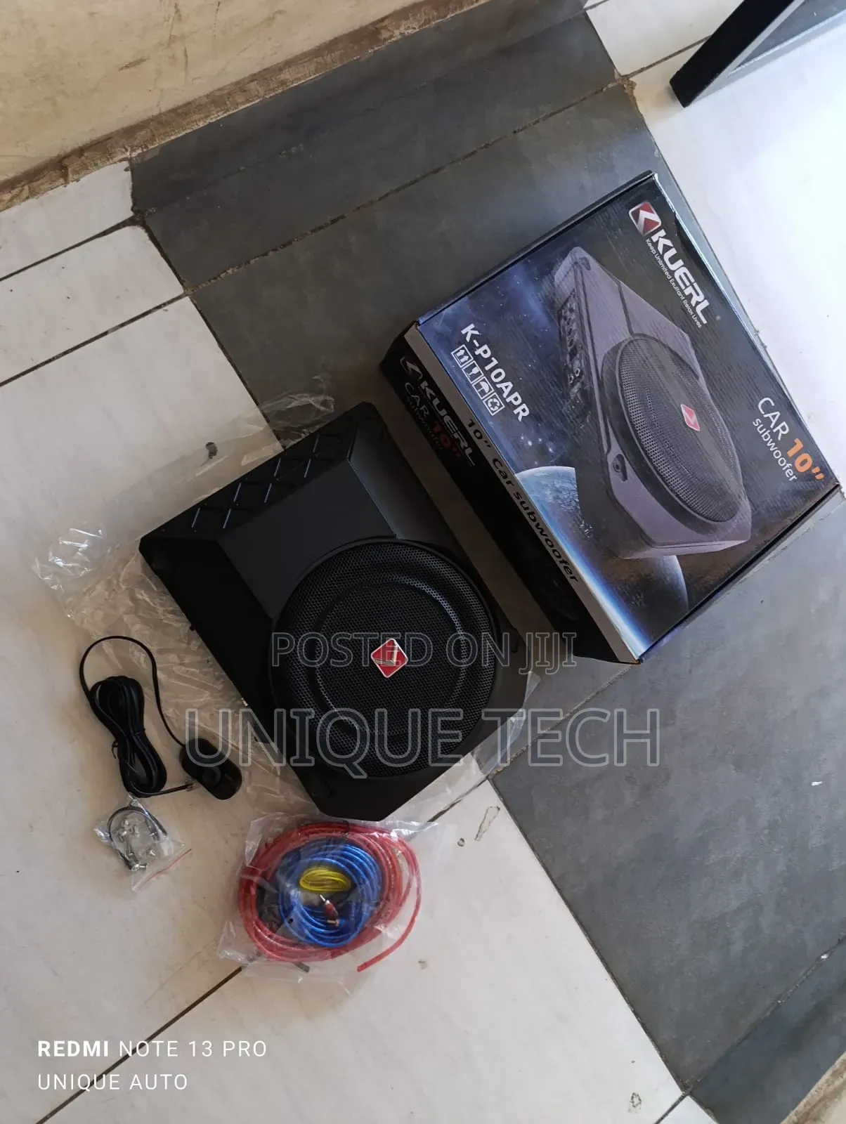 Kuerl 10" 800w Slim Underseat Subwoofer