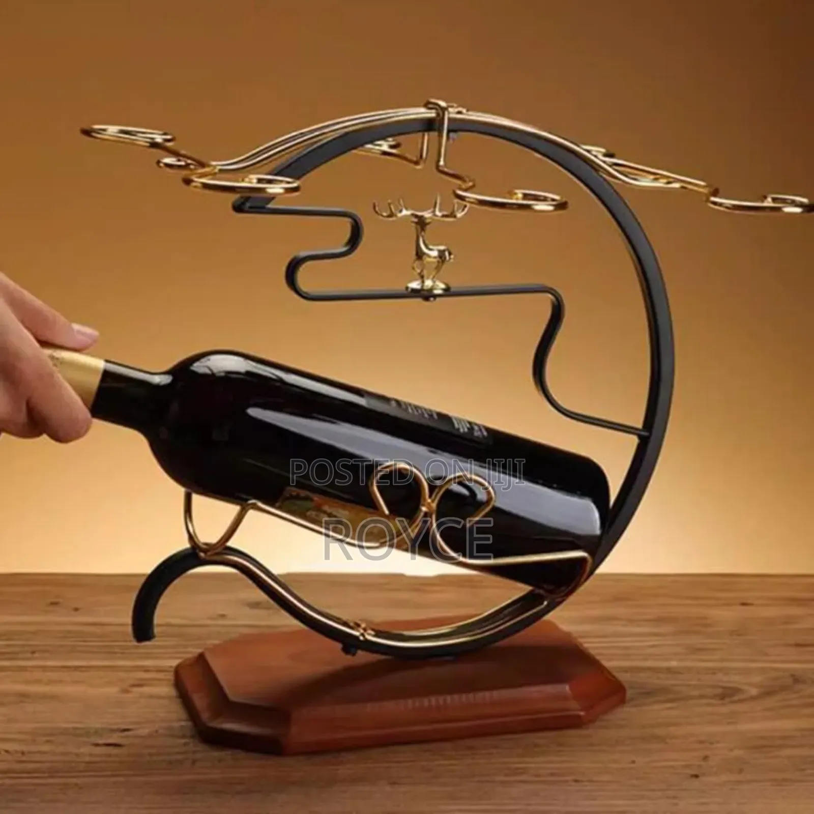 Golden Deer Wine Set Rack