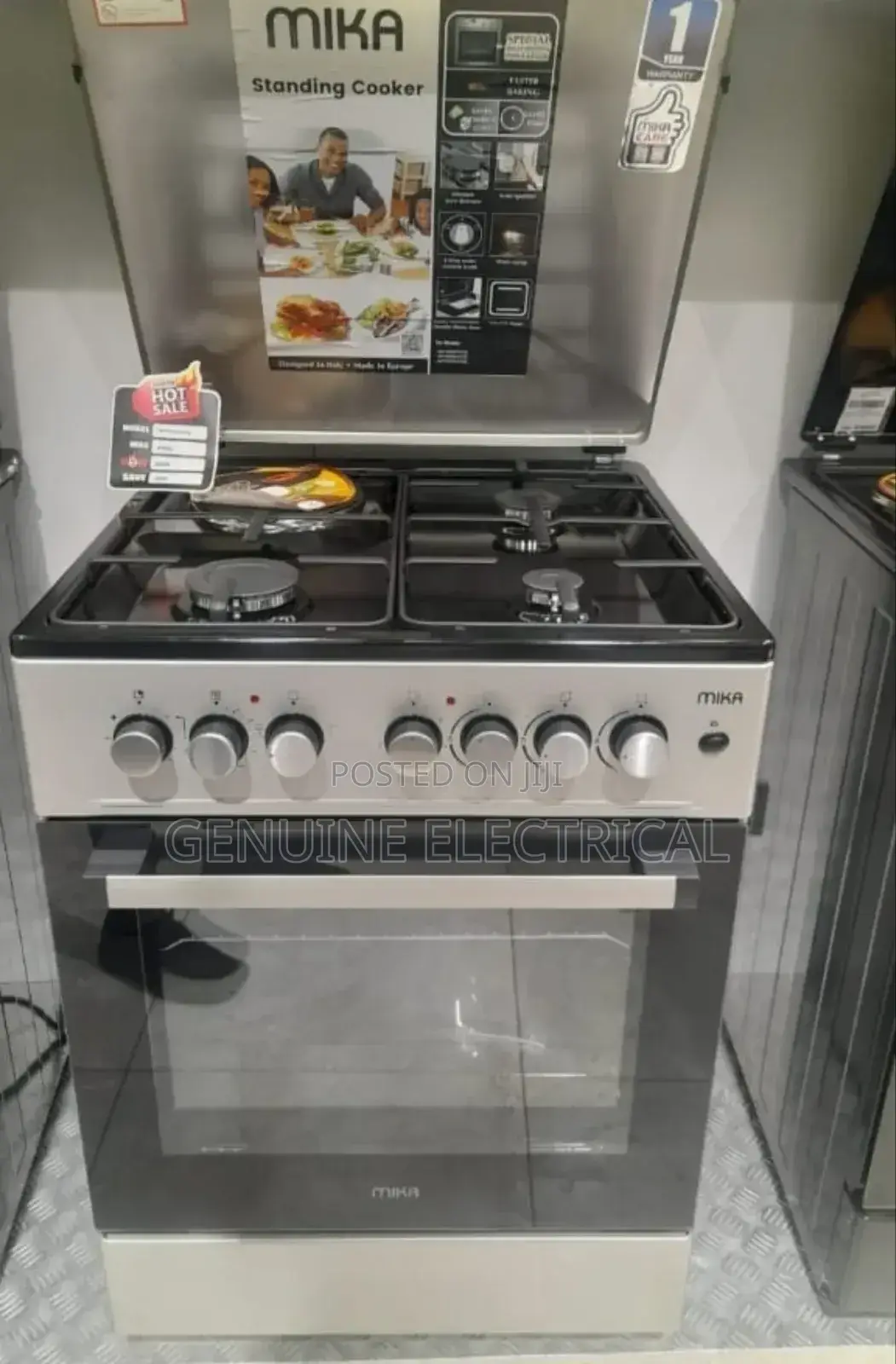 Mika 60by60 3gas +1 Electric Standing Cooker
