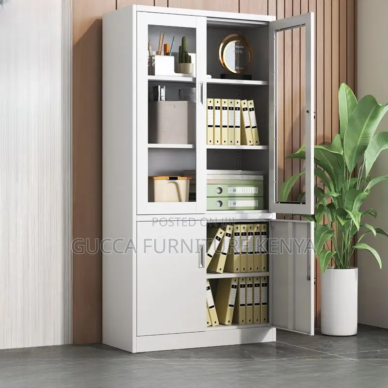 Cabinets:2-Door Metallic Assembled Office Storage Furniture