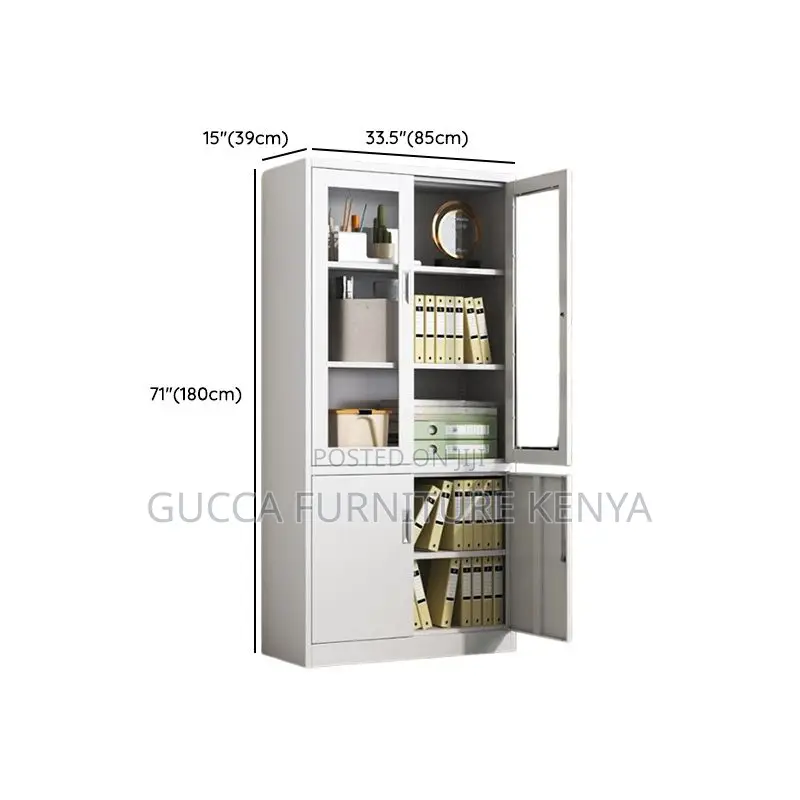 Cabinets:2-Door Metallic Assembled Office Storage Furniture