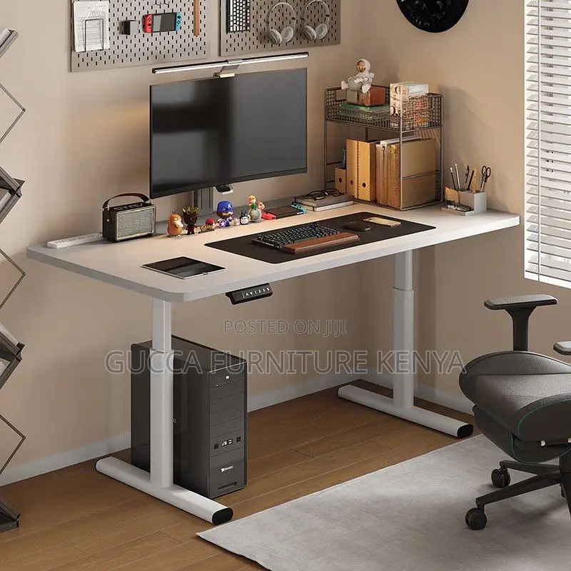 Office Tables:Electric Desk With Multi-Levelled Design 120cm