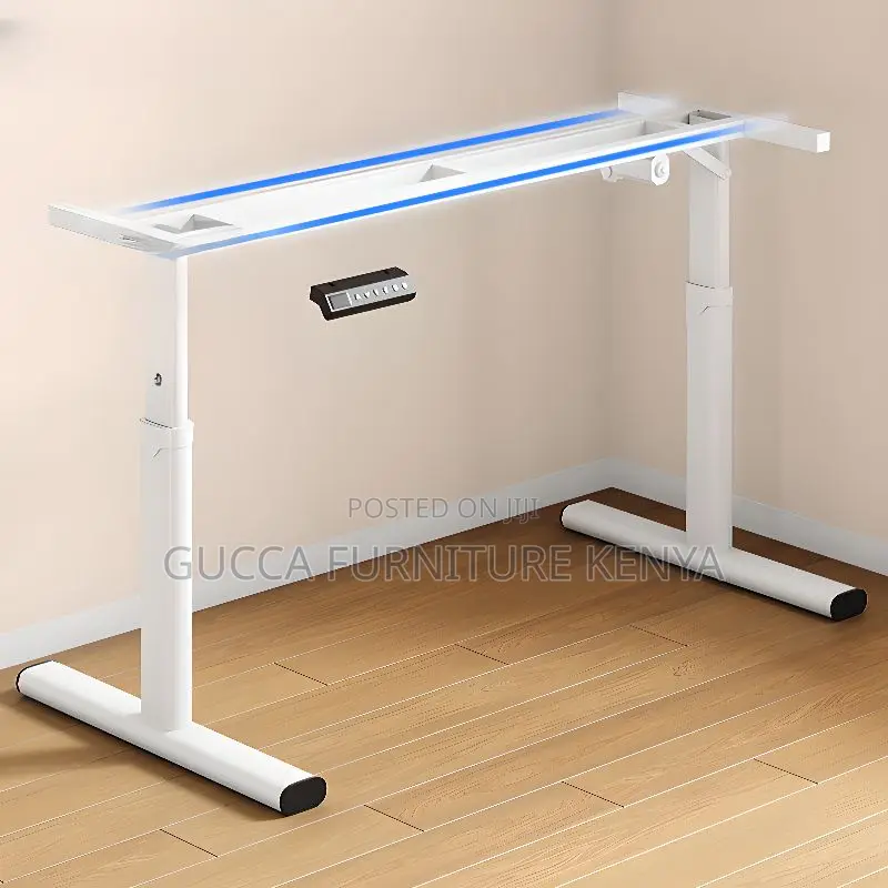 Office Tables:Electric Desk With Multi-Levelled Design 120cm