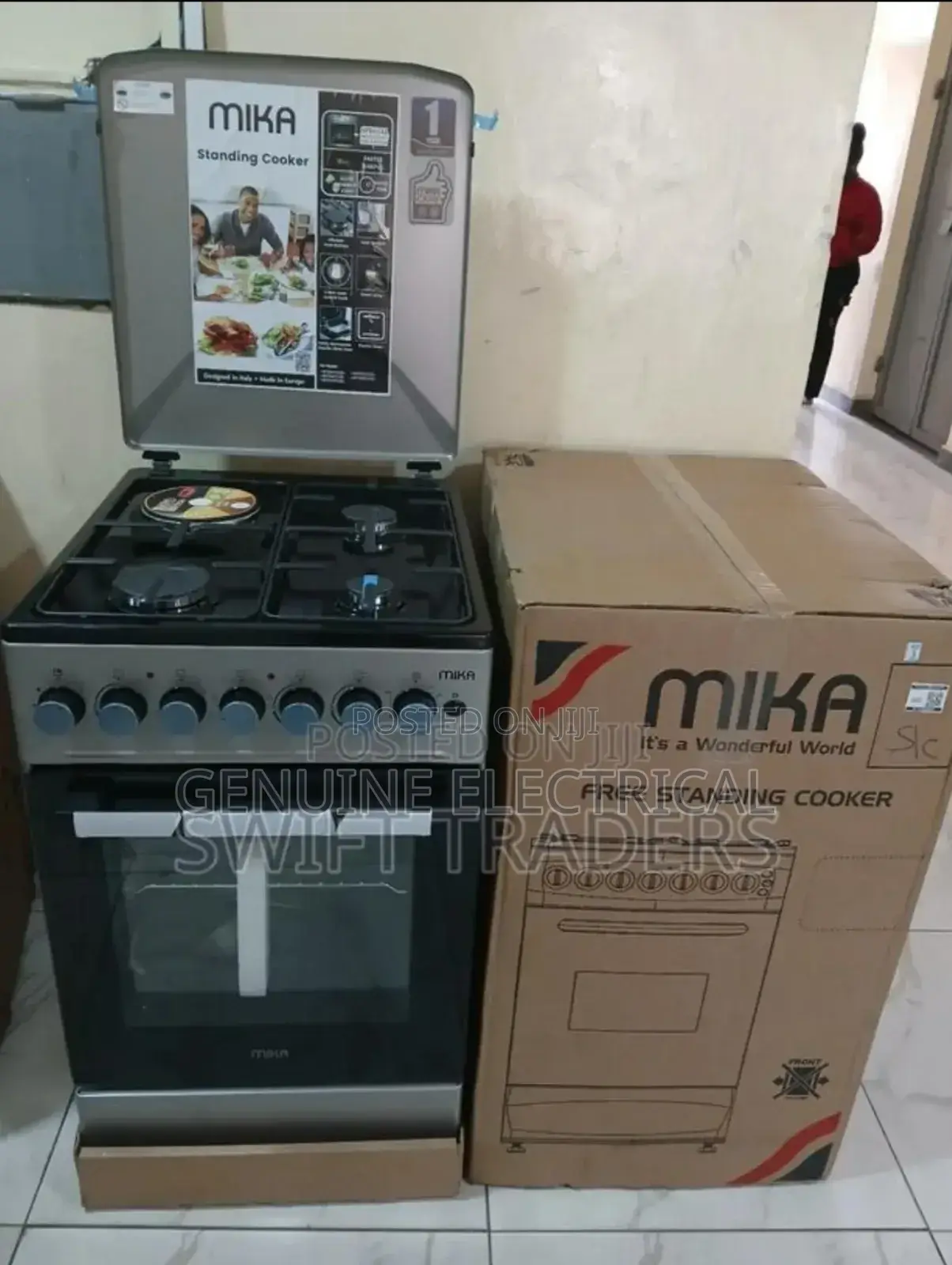 Mika 50by60 3gas +1 Electric Standing Cooker