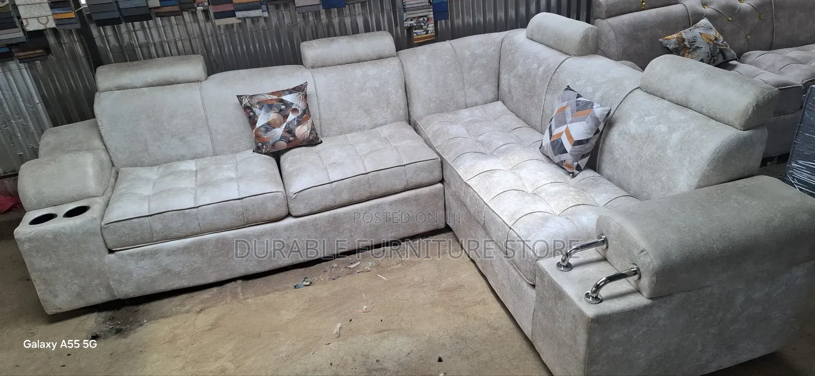 6 Seater Headrest Sofa