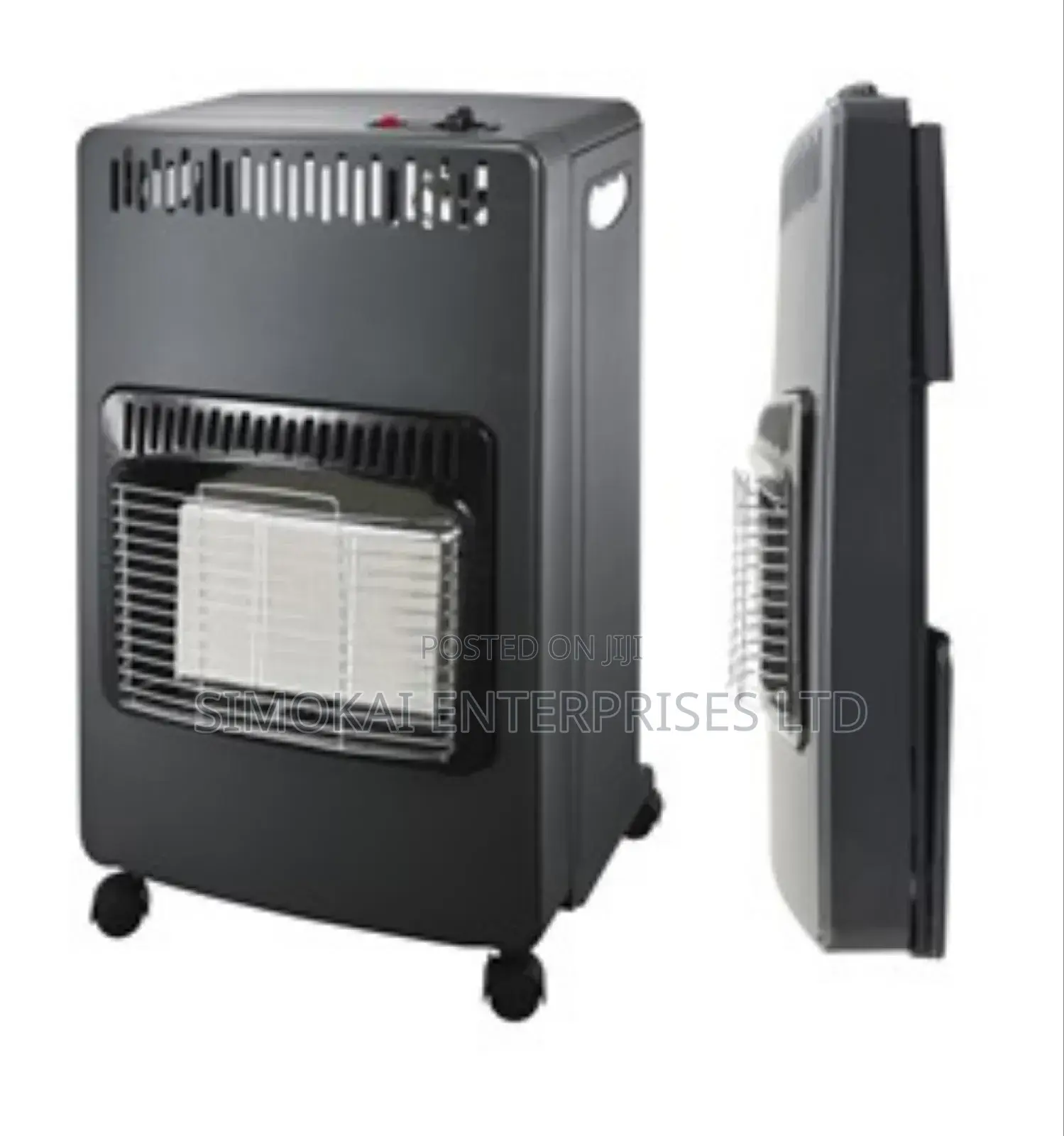Black 4.2kw Mobile Gas Heater