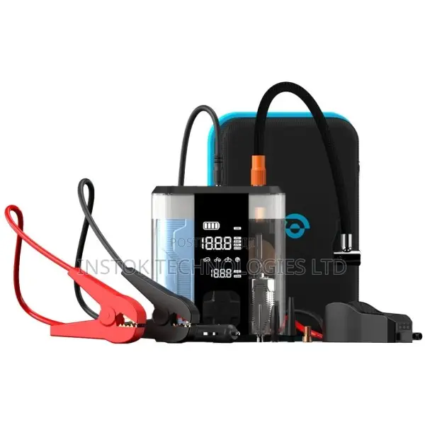 Powerology 8800mah Jump Starter Air Compressor