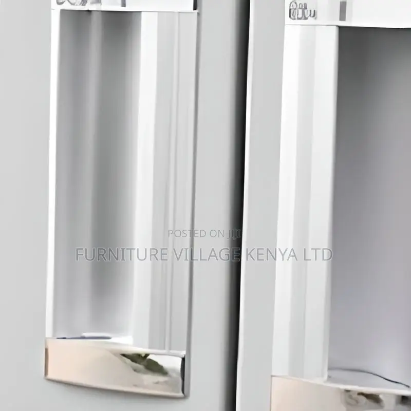 Cabinets; Two Door Full Glass Steel Office Storage Cabinet