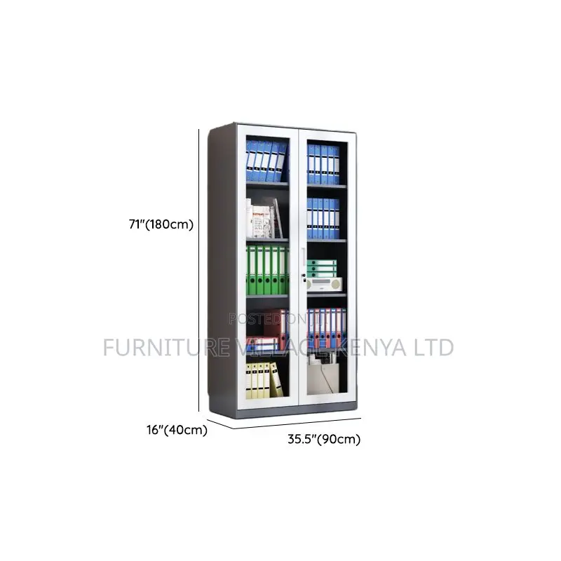 Freestanding Key-Locked Safe Office Storage Unit