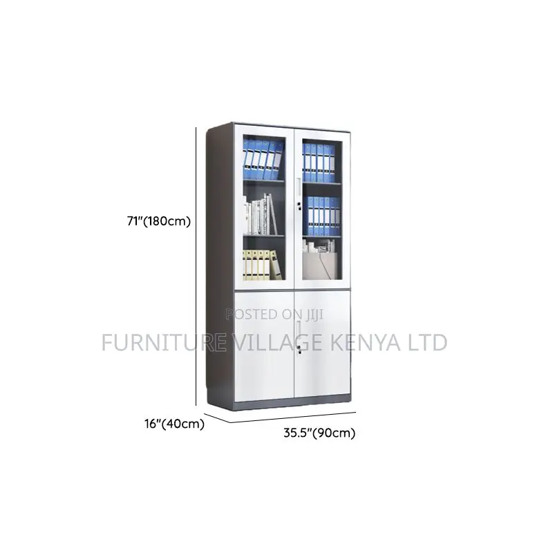 Freestanding Key-Locked Safe Office Storage Unit