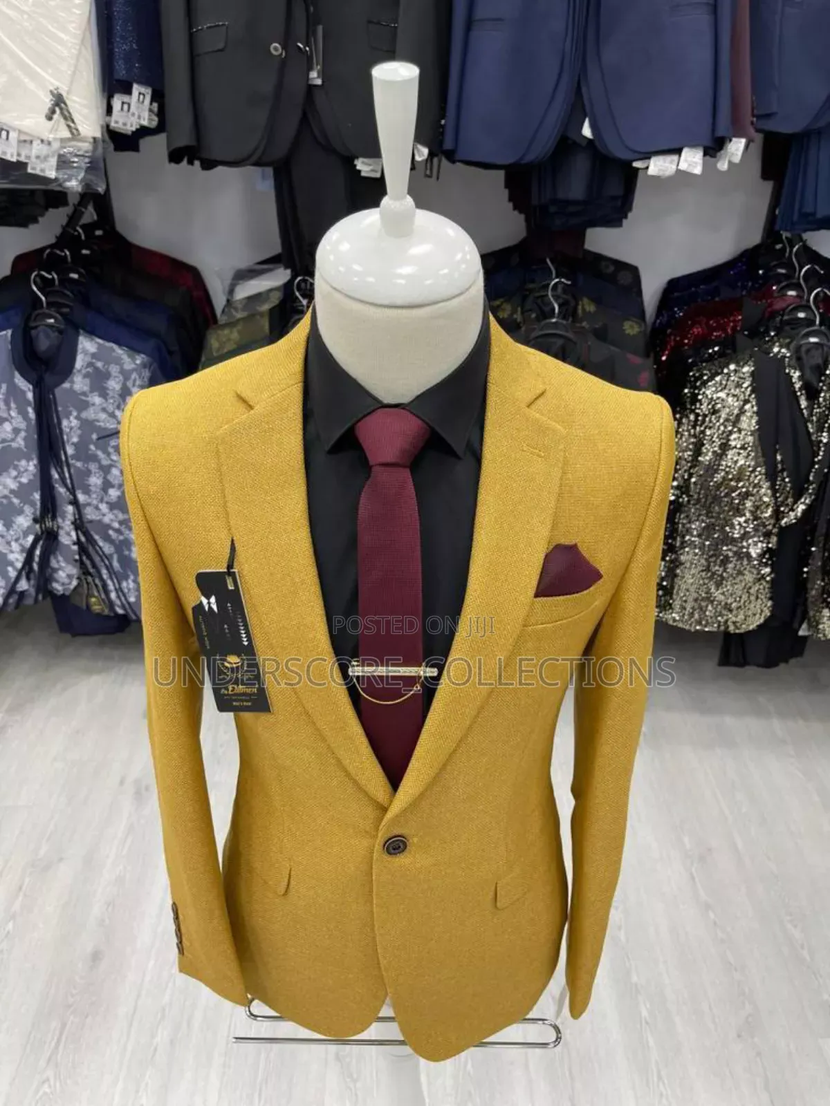 Mustard Male Blazers