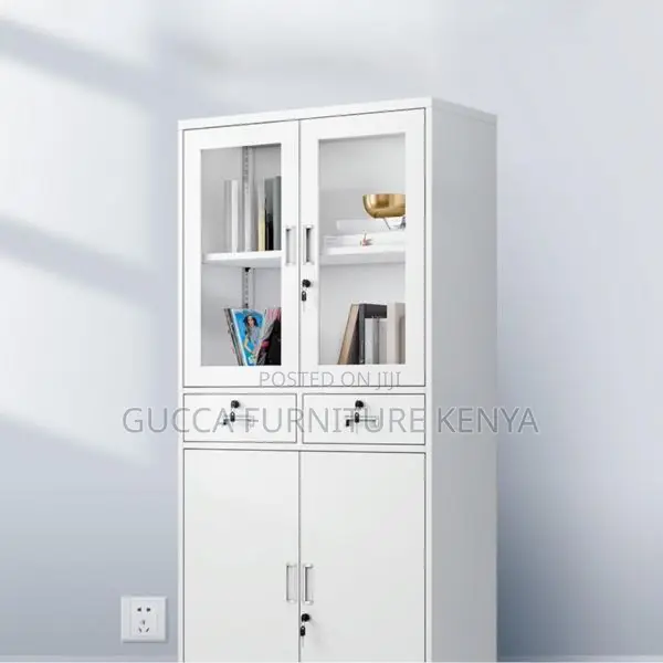 Office Chairs:2-Door Iron Office Storage Unit With Drawers