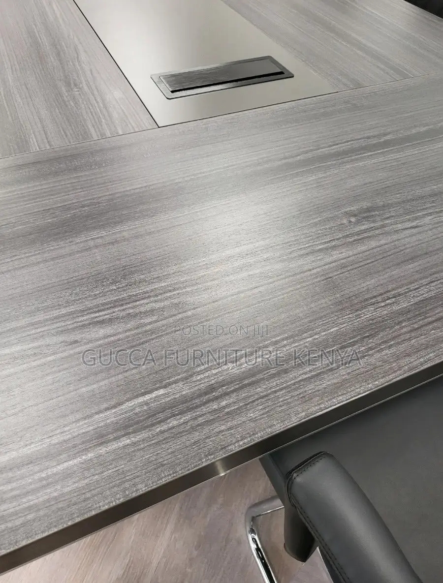Boardroom Tables: 3 Meters Modern Large Grey Meeting Table
