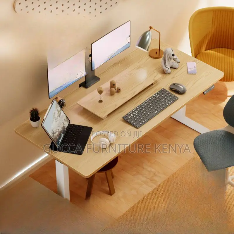 Office Tables:160cm Computer Work Desk With Adaptable Height