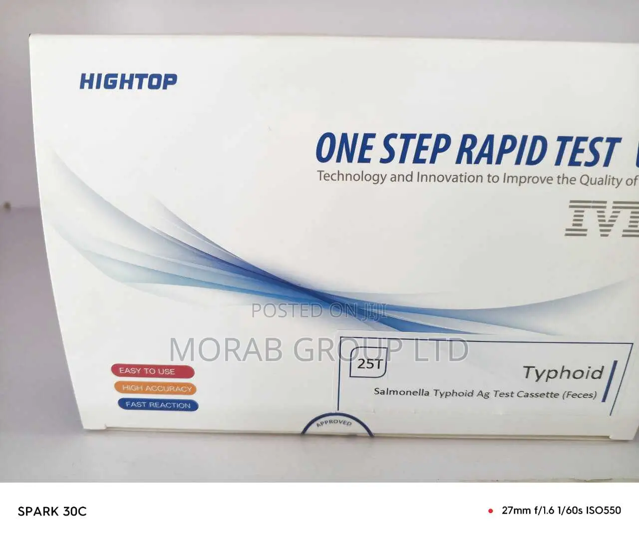 Salmonella Typhoid Ag Test Cassette