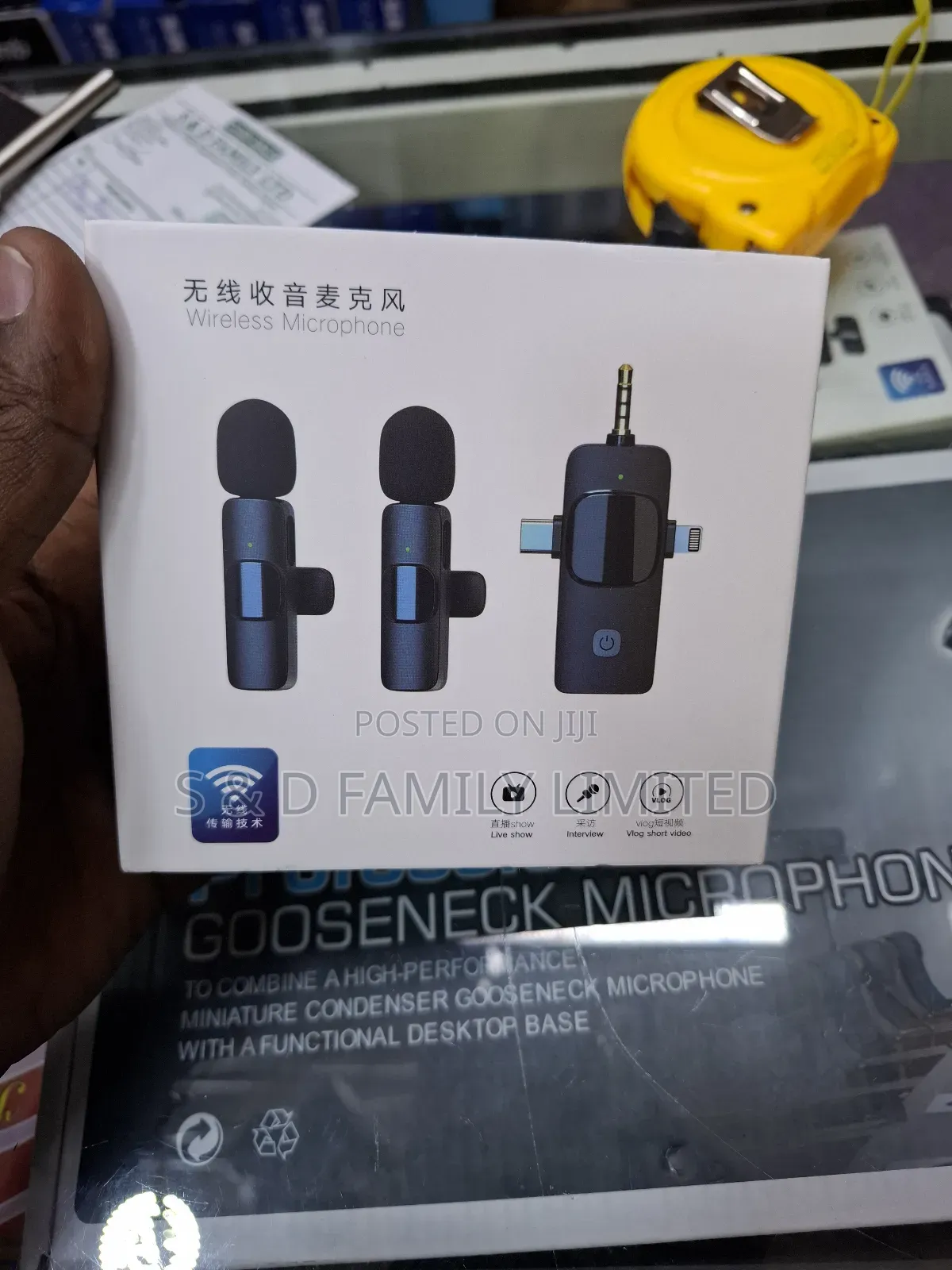 iPhone/Type C/3.5 Phone Wireless Microphone