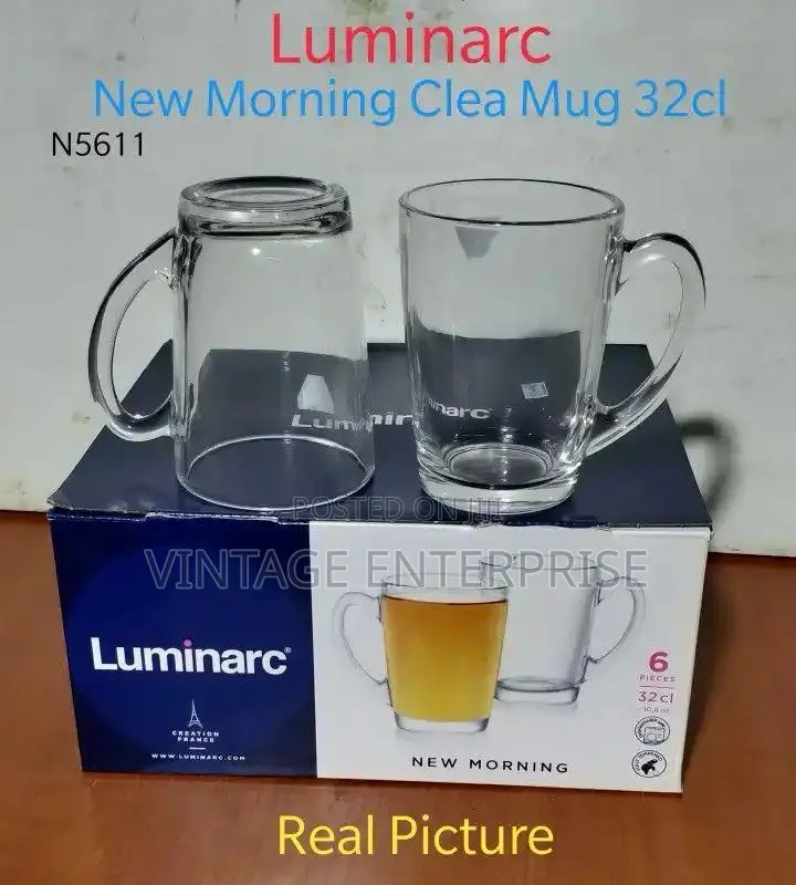 Set of 6pcs Clear Mug