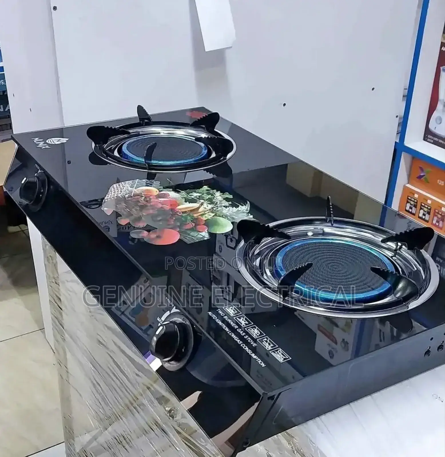 Nunix 2 Burner Glasstop Cooker