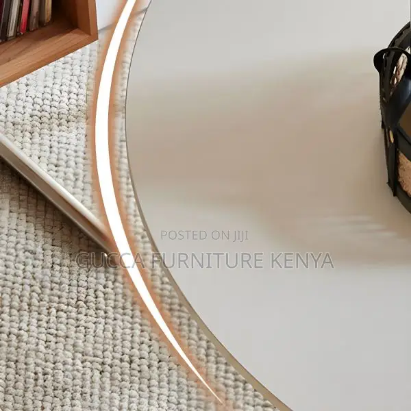 Dining Tables: Modern White Stone Round Dining Table