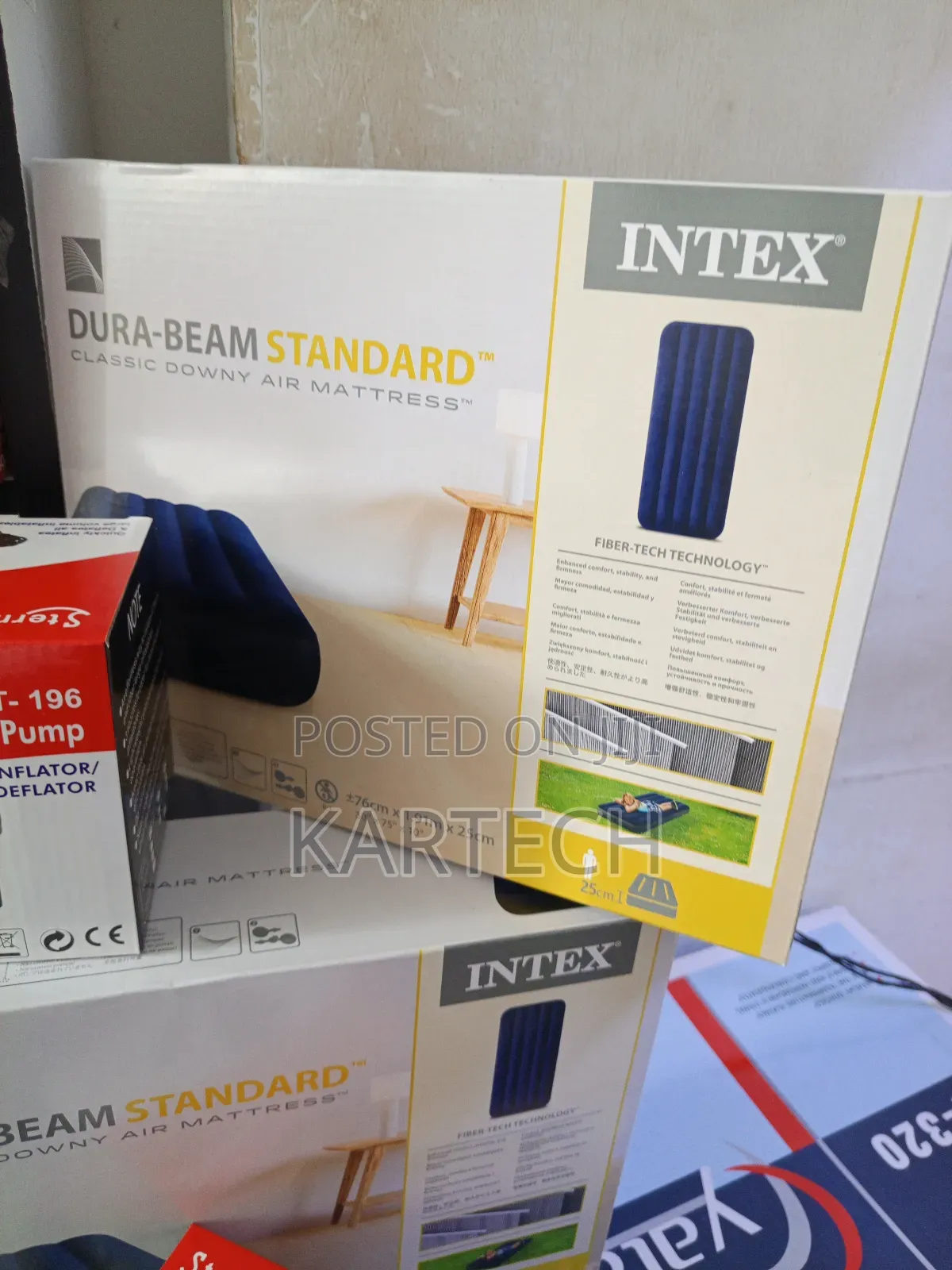 Intex 3*6 Inflatable Mattress+ Free Pump