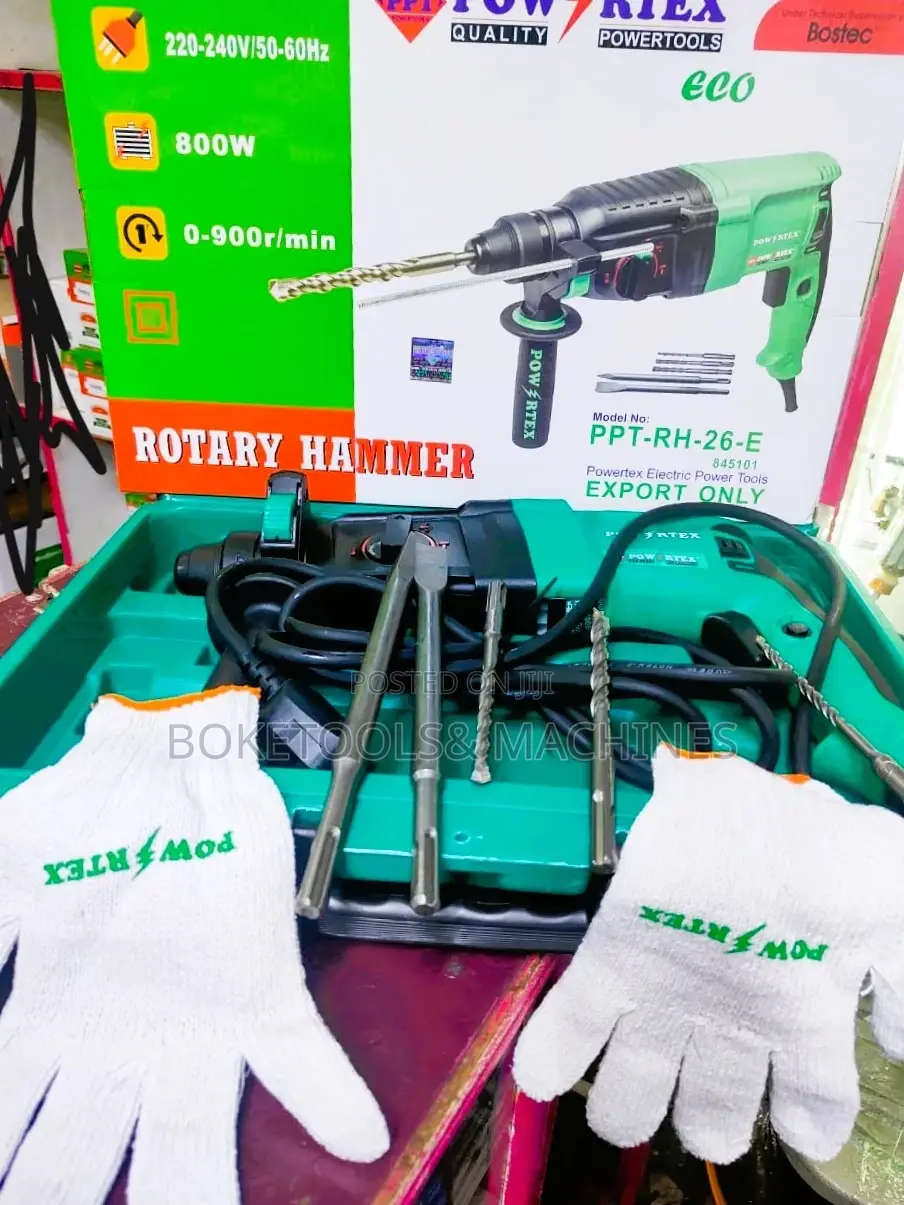 Powertex Rotary Hammer Drill 
800 Watts