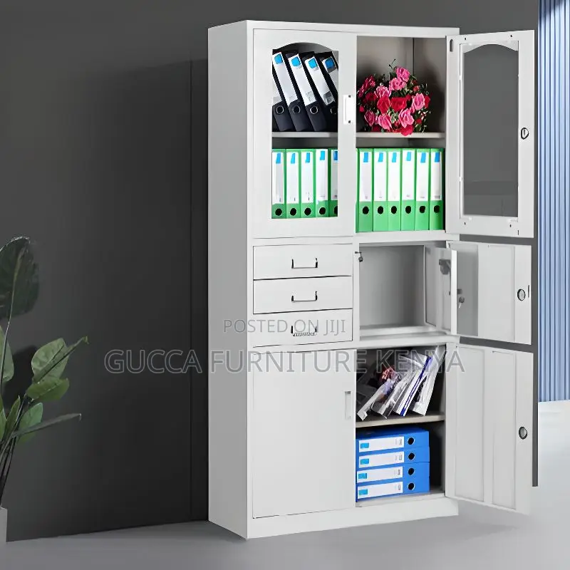 Cabinets: Assembled Steel Office Cabinet With 3 Drawers
